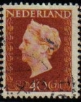 Stamps Europe - Netherlands -  HOLANDA Netherlands 1947 Scott 301 Sello Reina Guillermina Usado