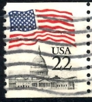 Stamps United States -  USA_SCOTT 2115.05 BANDERA SOBRE EL CAPITOLIO. $0,2