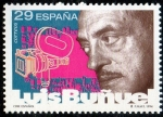 Stamps Spain -  3277- Cine Español. Luis Buñuel.