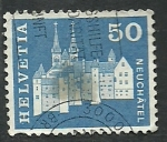 Stamps Switzerland -  Castillo de NEUCHATEL