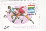 Stamps Hungary -  MUNDIAL FUTBOL ARGENTINA ,78