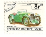 Sellos del Mundo : Africa : Guinea_Bissau : Automoviles de epoca. MG Midget 1932.