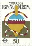 Sellos de Europa - Espa�a -  SERIE EUROPA 1989. JUEGOS INFANTILES. TROMPO. EDIFIL 3009