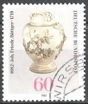Stamps Germany -  300 Aniversario de nacimiento de Johann Friedrich Bottger (fundador de Meissen China Works).