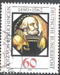 Stamps Germany -  500.o Nacimiento Aniv de Gotz von Berlichingen (caballero Frankish). 