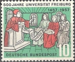 Sellos de Europa - Alemania -  500 Años de la Universidad de Friburgo.