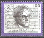 Stamps Germany -  50 Aniversario de la muerte de Hugo Distler (compositor).