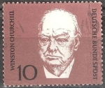 Stamps Germany -  Conmemoración Adenauer (1ª edición).Sir Winston Churchill.