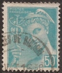 Sellos de Europa - Francia -  Mercurio - -Postes Françaises  1942  50 cents