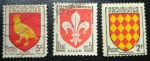 Stamps France -  Republique Francaise 1954