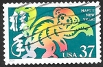 Stamps United States -  3539 - Año lunar chino del mono 