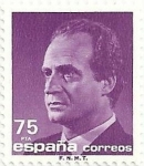 Stamps Spain -  SERIE BÁSICA JUAN CARLOS I. IIa SERIE. VALOR FACIAL 75 Pts. EDIFIL 3007