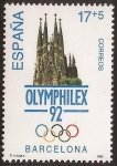 Sellos de Europa - Espaa -  Juegos de la XXV Olimpiada Barcelona'92. Olymphilex'92  1992  17+5 ptas