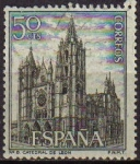 Sellos de Europa - Espaa -  ESPAÑA 1964 1542 Sello Serie Turistica Paisajes y Monumentos Catedral de León Usado