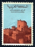 Sellos de Africa - Marruecos -  arquetectura sur de Marruecos