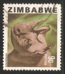 Sellos del Mundo : Africa : Zimbabwe : Rhinoceros