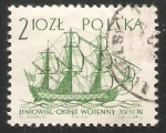 Stamps Poland -  Barco de linea