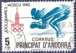 Sellos del Mundo : Europe : Andorra : ANDORRA Moscú 1980 5 (2)