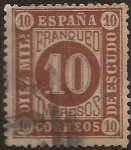 Sellos de Europa - Espaa -  Ciras  1867  10 mils de escudo