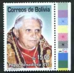 Sellos del Mundo : America : Bolivia : Conmemoracion al Papa Benedicto XVI