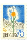 Stamps : America : Uruguay :  MUERTE Y VIDA TRAGEDIA DE LOS ANDES