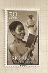 Stamps Spain -  Rio Muni, Niño imdígena