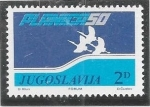 Sellos de Europa - Yugoslavia -  1980 - Pista de esqui Planica 