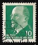 Stamps Germany -  Ulbricht, Walter