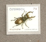 Stamps Austria -  Ciervo volante