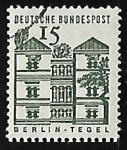 Stamps Germany -  Castillo de Tegel - Berlin