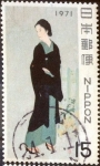 Stamps Japan -  Scott#1056 m4b Intercambio 0,20 usd 15 y. 1971