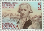 Sellos de Europa - Espaa -  DEFENSA NAVAL DE TENERIFE Gral. Antonio Gutierrez