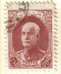 Sellos del Mundo : Asia : Iran : IRAN 1935 Scott 848 Sello Usado Shah Reza Pahlavi Stamp