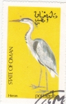 Sellos del Mundo : Asia : Oman :  ave- Heron