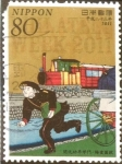 Stamps Japan -  Scott#3326 Intercambio 0,90 usd 80 y. 2011