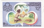 Sellos del Mundo : America : Granada : 50 Aniversario de chicas guias en Grenada