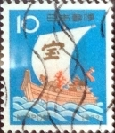 Stamps Japan -  Scott#1102 Intercambio 0,20 usd 10 y. 1972