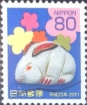 Stamps Japan -  Scott#3273 Intercambio 0,90 usd  80 y. 2010