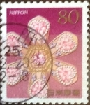 Stamps Japan -  Scott#3617e Intercambio 1,25 usd  80 y. 2013