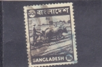 Stamps Bangladesh -  Campesino arando