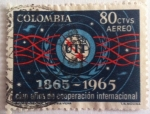 Stamps Colombia -  Cien años de cooperación internacional