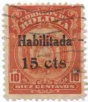 Sellos del Mundo : America : Bolivia : Escudo sobrecargado