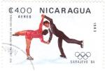 Stamps Nicaragua -  Juegos Olímpicos Sarajevo'84