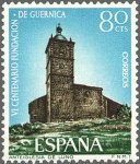 Stamps Spain -  ESPAÑA 1966 1720 Sello Nuevo Centenario Guernica Iglesia de Luno