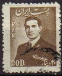 Sellos de Asia - Ir�n -  IRAN 1951 Scott 952 Sello Retrato Mohammad Reza Shah Pahlavi Usado