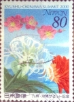 Stamps Japan -  Scott#2734 intercambio 0,40 usd  80 y. 2000