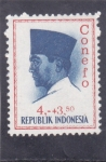 Sellos de Asia - Indonesia -  Presidente Sukarno- Conefo