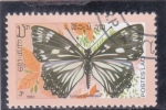 Sellos de Asia - Laos -  Mariposa