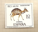 Stamps Spain -  Rio Muni-Día del Sello 1966