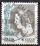 Stamps Italy -  ITALIA 2002 Scott 2440 Sello Serie Basica Mujeres Joven Velca Etrusca Usado Michel 2817